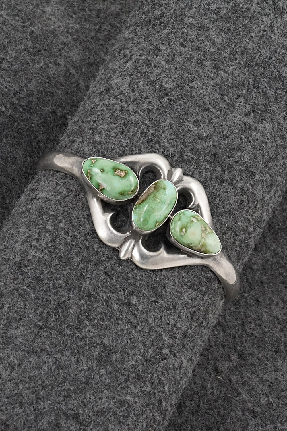 Turquoise & Sterling Silver Bracelet - Eugene Gruber