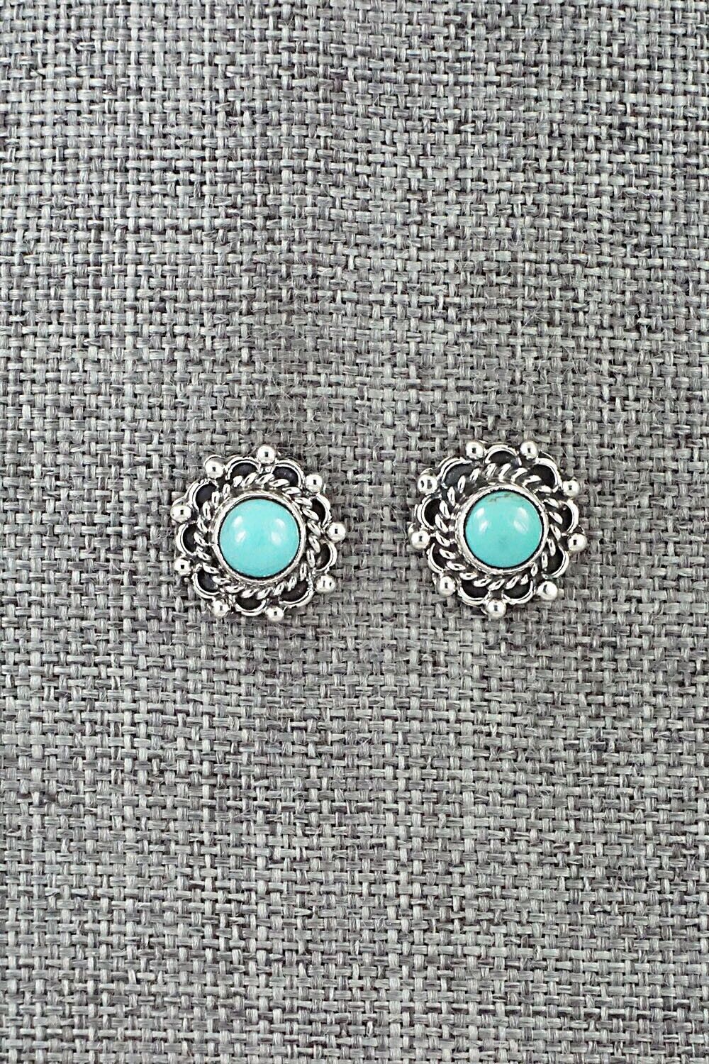 Turquoise & Sterling Silver Earrings - Emery Spencer