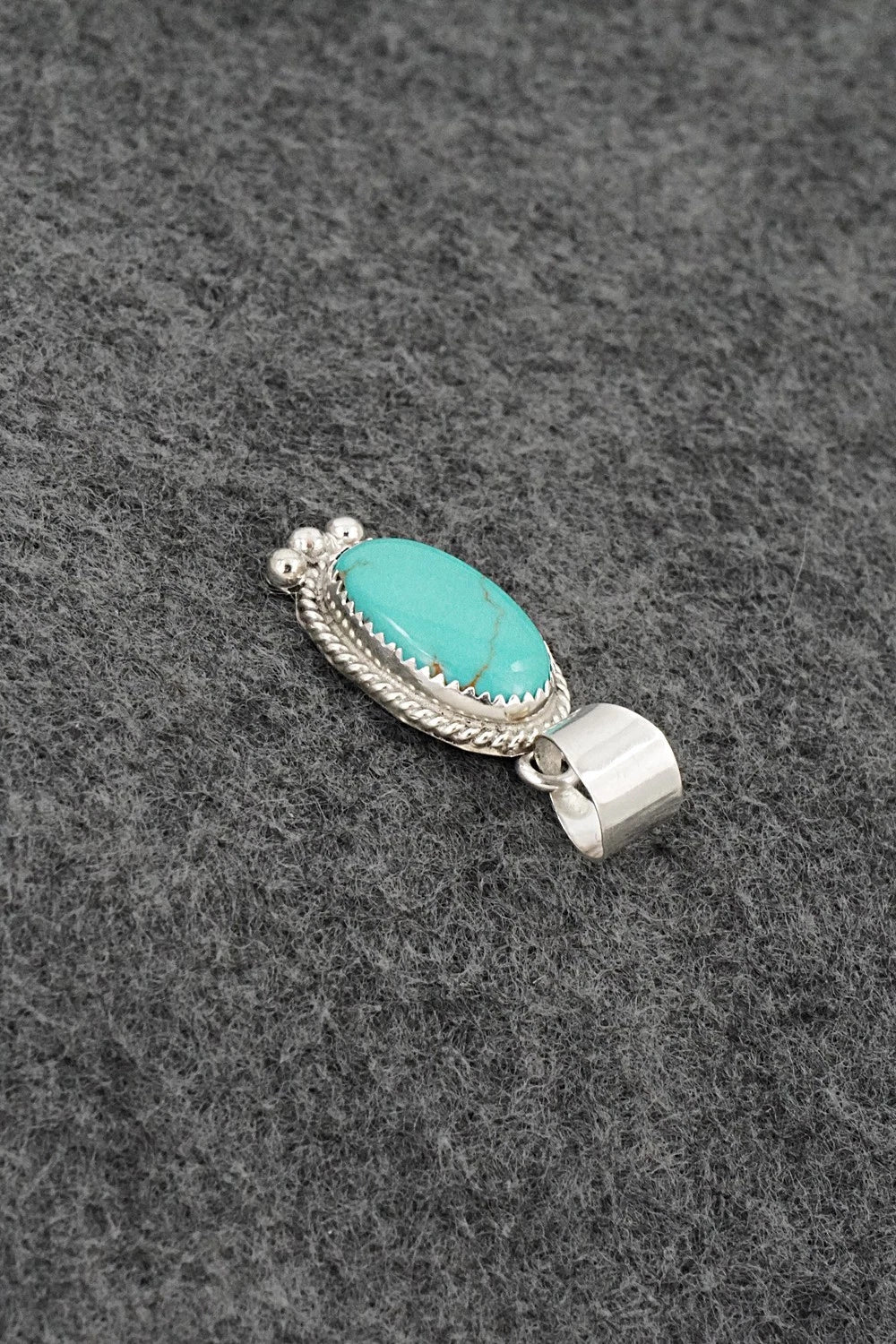 Turquoise & Sterling Silver Pendant - Byron Begay
