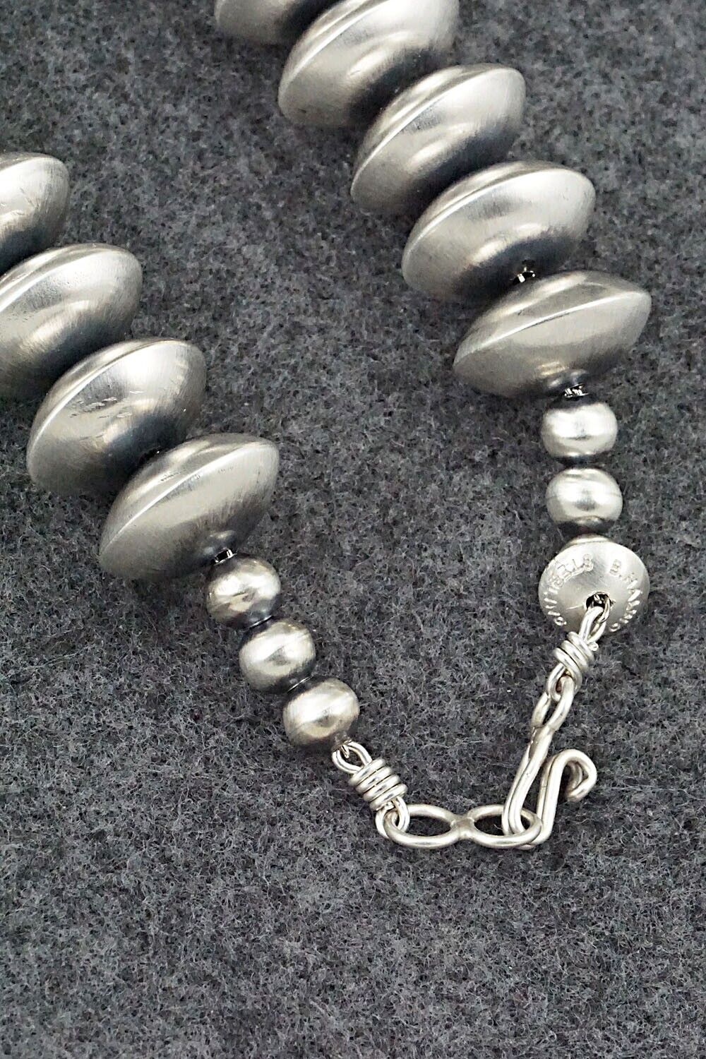 Sterling Silver Navajo Pearl Necklace 20" - Bryannen Halwood