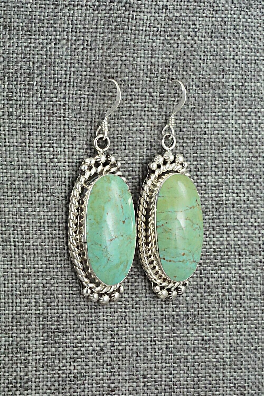 Turquoise & Sterling Silver Earrings - Gregg Yazzie