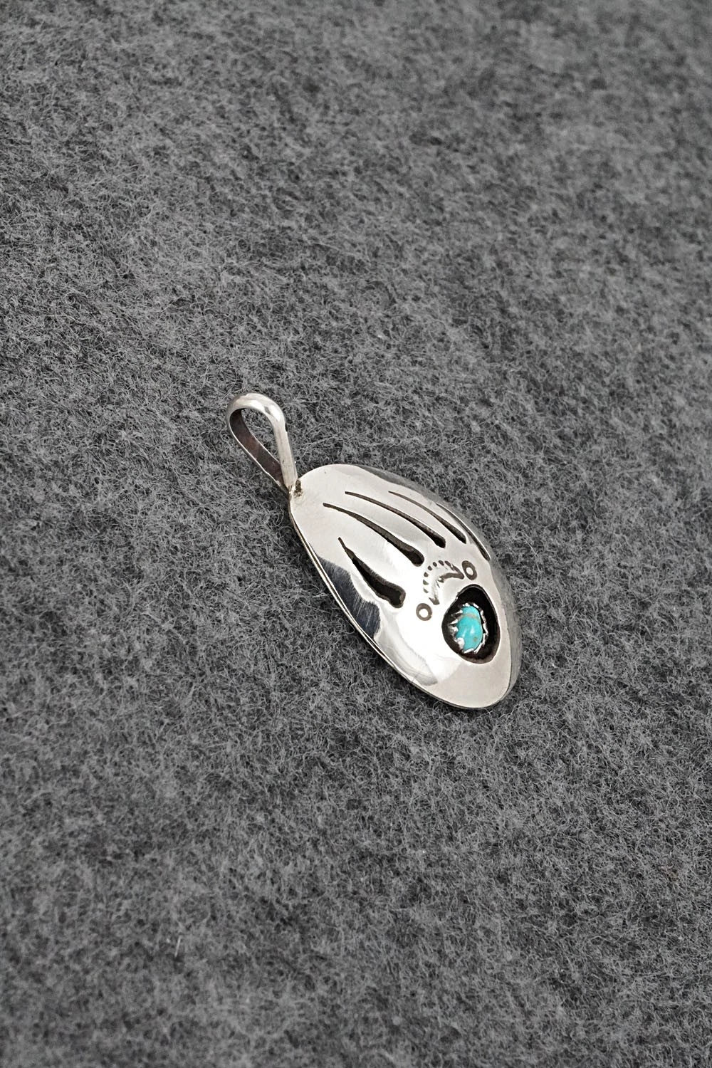 Turquoise & Sterling Silver Pendant - Ervin Begay