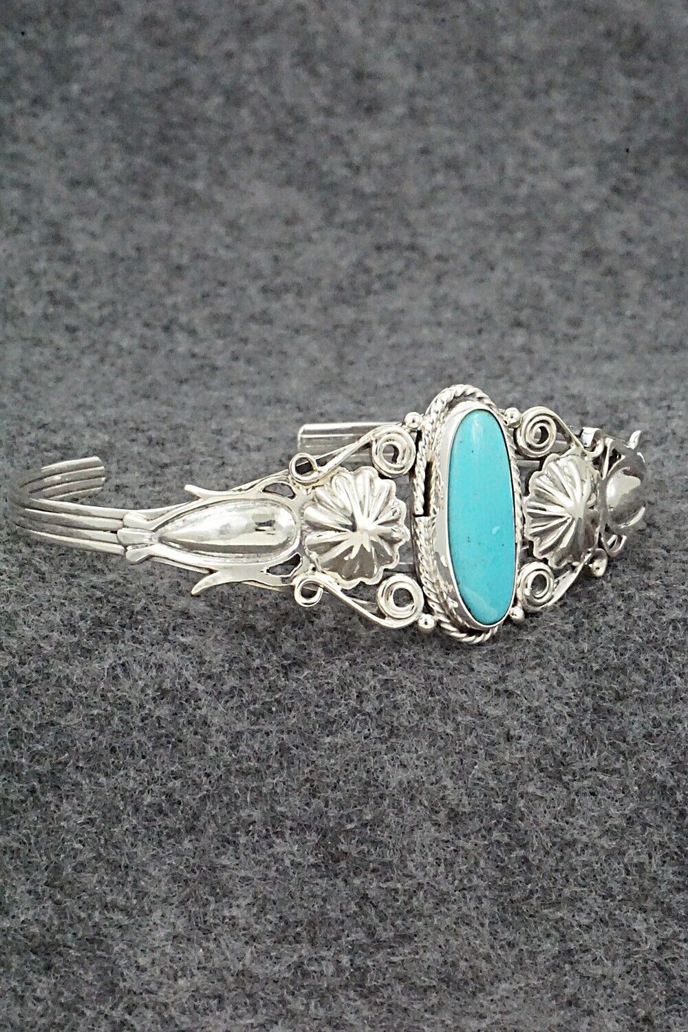 Turquoise and Sterling Silver Bracelet - Andrew Vandever