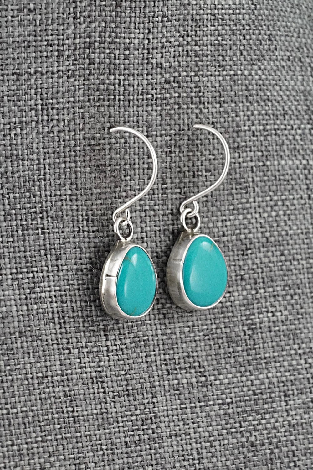 Turquoise & Sterling Silver Earrings - Rosemary Saunders