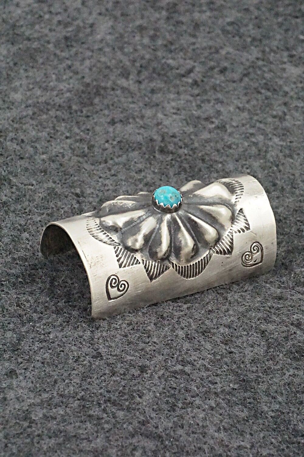 Turquoise & Sterling Silver Hair Pin - Arlene Soce