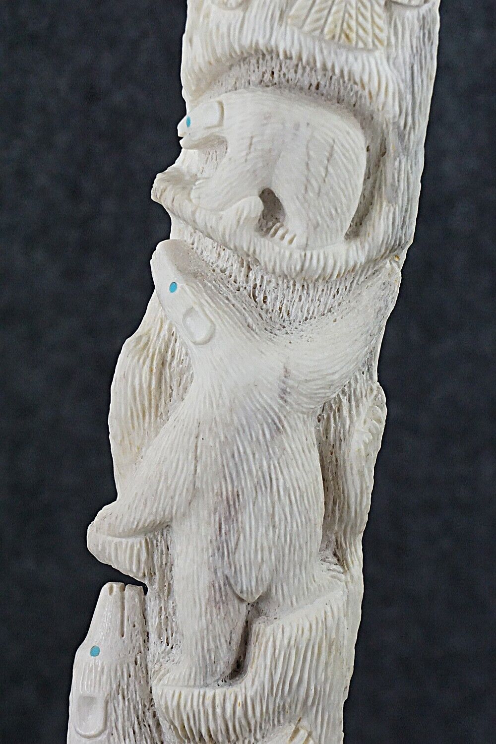 Bears & Eagles Zuni Fetish Carving - Destry Siutza