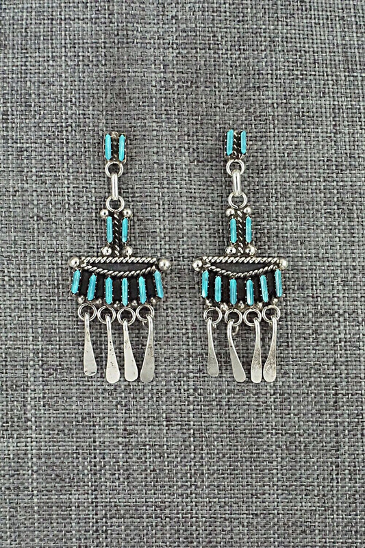 Turquoise & Sterling Silver Earrings - Michelle Peina