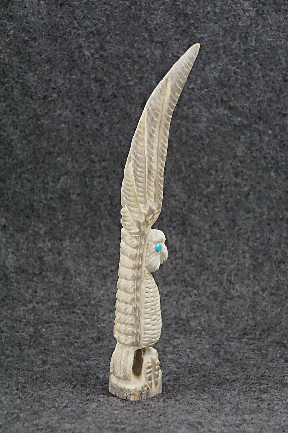 Owl Zuni Fetish Carving - Garrick Weeka