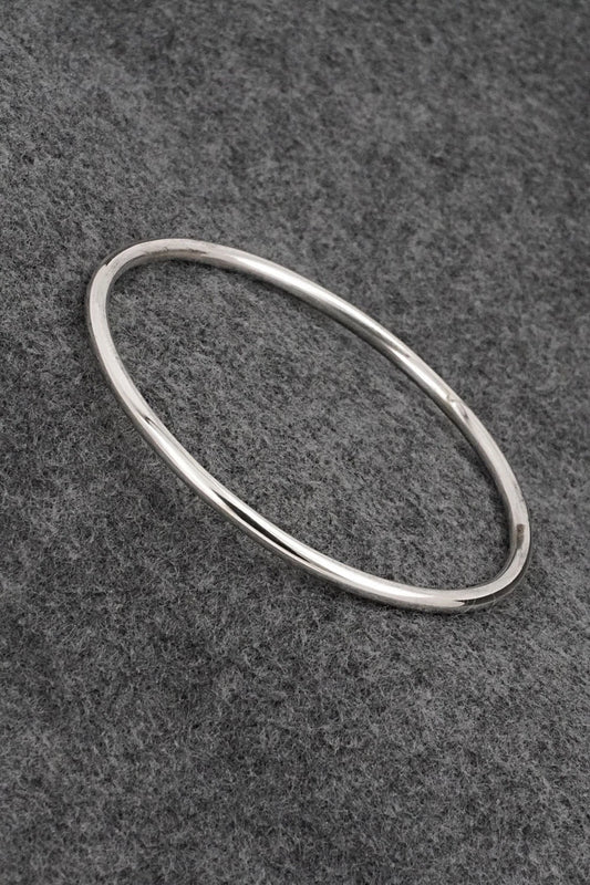 Sterling Silver Bangle Bracelet - Elaine Tahe