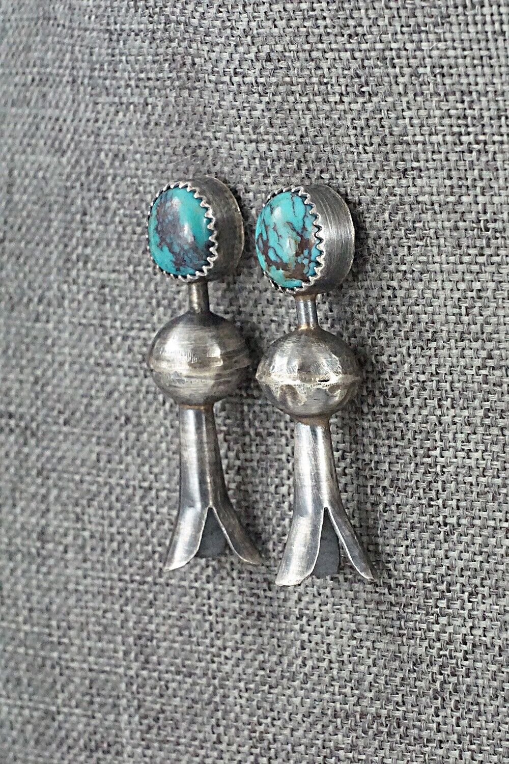 Turquoise & Sterling Silver Earrings - Emily Tsosie