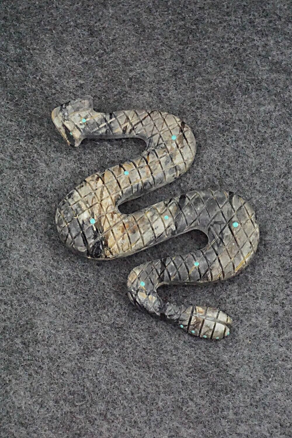 Rattlesnake Zuni Fetish Carving - Douglas Martza