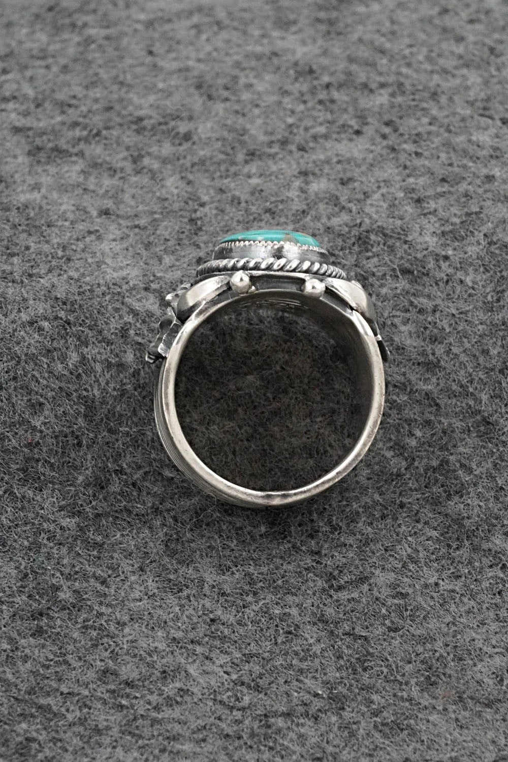 Turquoise & Sterling Silver Ring - Delbert Gordon - Size 8