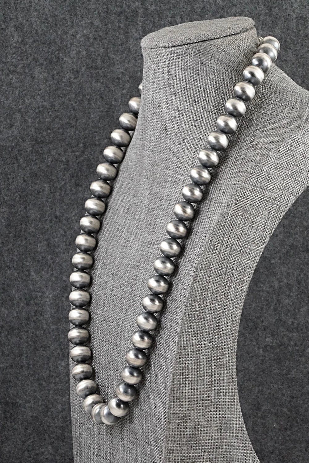 Sterling Silver Navajo Pearl Necklace 22" - Bryannen Halwood