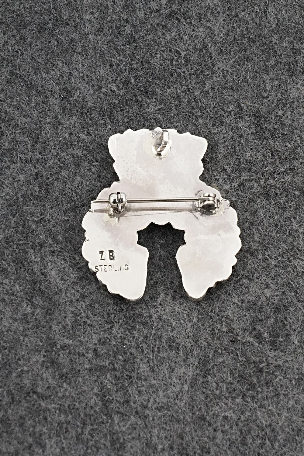 Turquoise & Sterling Silver Pendant/Pin - Zeita Begay