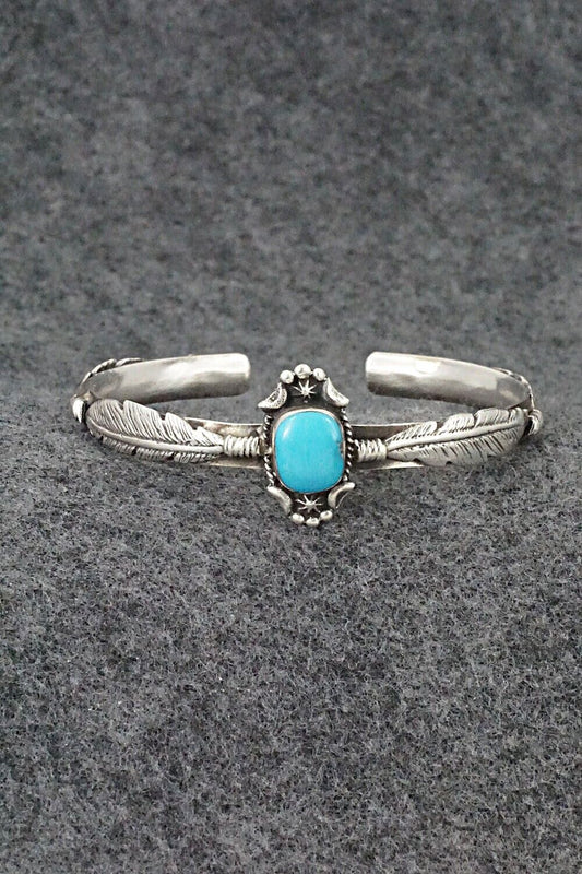 Turquoise & Sterling Silver Bracelet - Bobby Platero