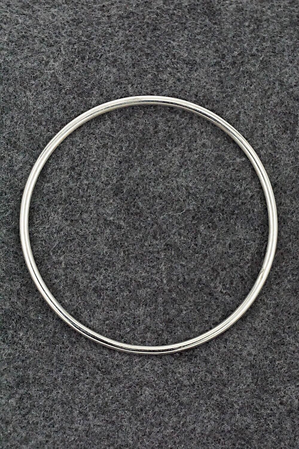 Sterling Silver Bangle Bracelet - Elaine Tahe