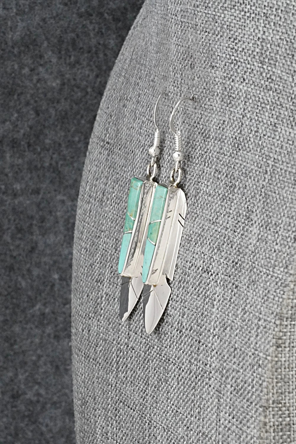 Turquoise & Sterling Silver Earrings - Marilyn Yazzie