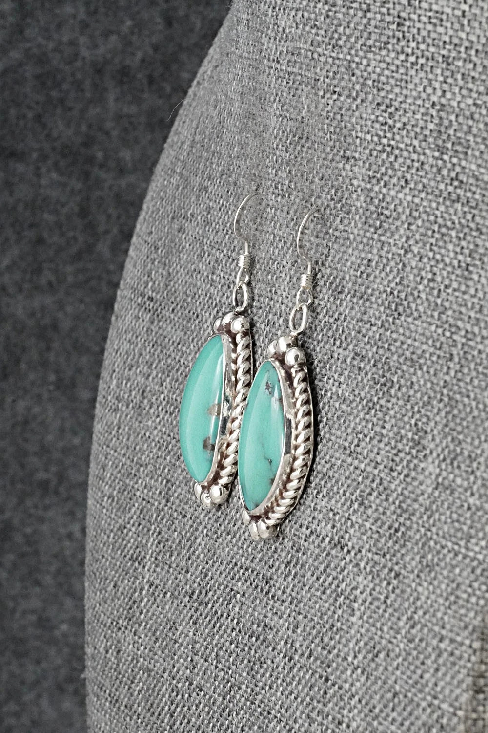 Turquoise & Sterling Silver Earrings - Antwone Brown