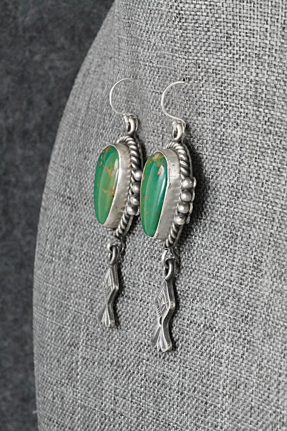 Turquoise & Sterling Silver Earrings - Michael Calladitto