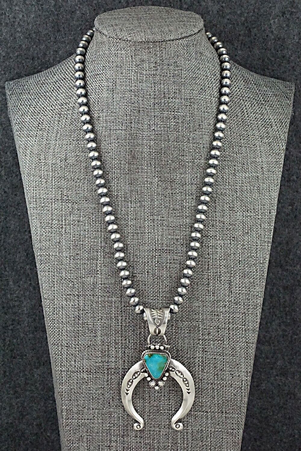 Turquoise & Sterling Silver Necklace - Samuel Yellowhair
