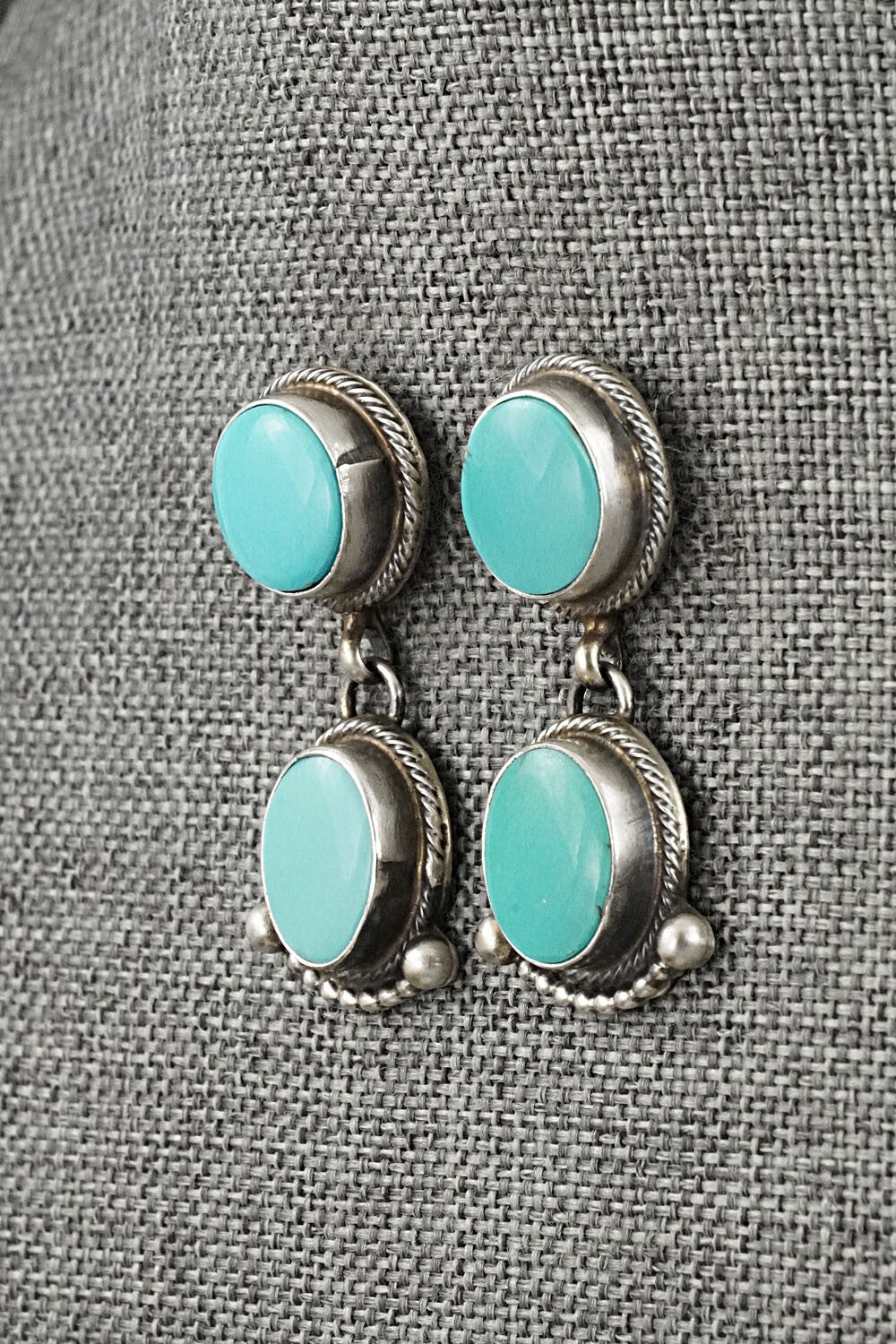 Turquoise & Sterling Silver Squash Blossom Set - Kathleen Chavez
