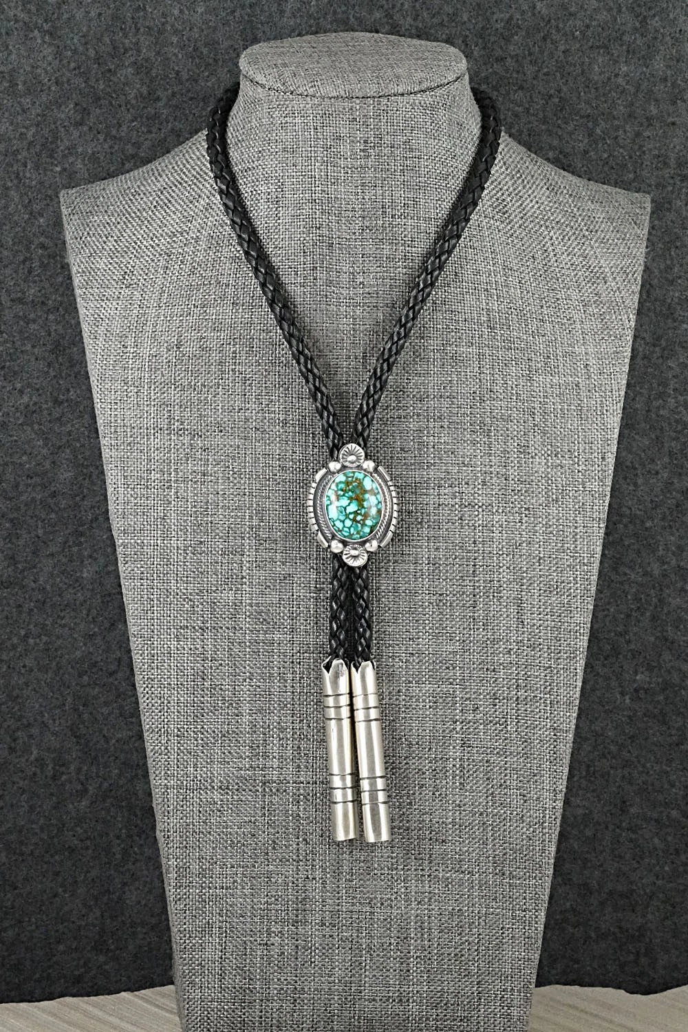 Turquoise & Sterling Silver Bolo Tie - Bob Becenti