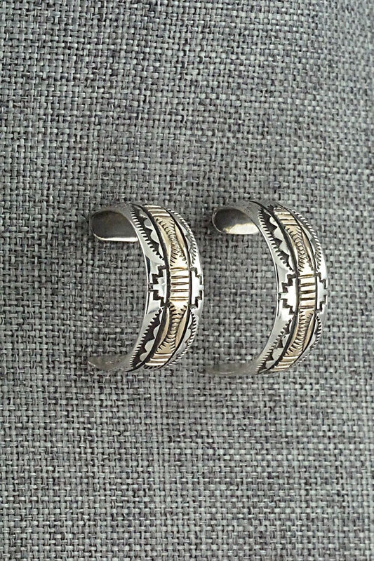 Sterling Silver & Gold Fill Hoop Earrings - Bruce Morgan