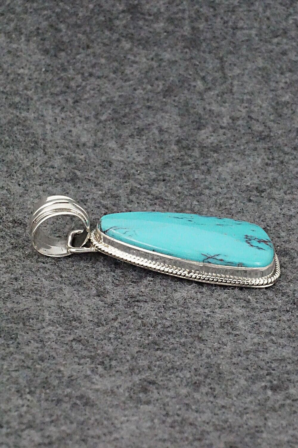 Turquoise and Sterling Silver Pendant - Sharon McCarthy