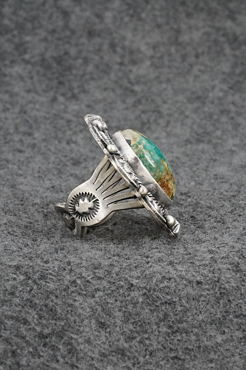 Turquoise & Sterling Silver Ring - Randy Boyd - Size 6.5
