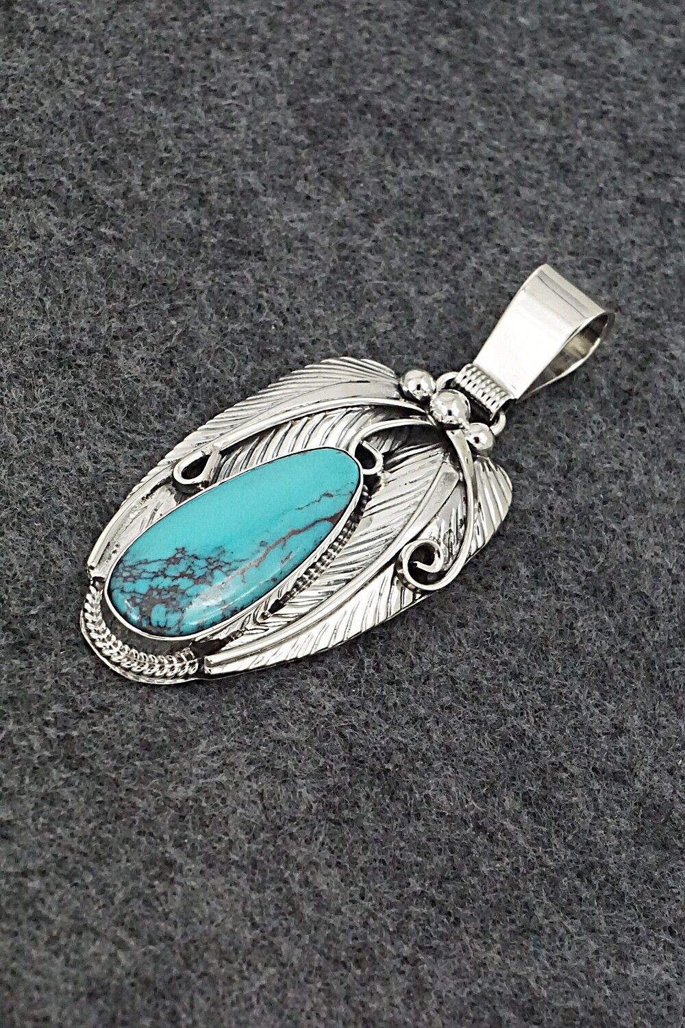 Turquoise & Sterling Silver Pendant - Davey Morgan