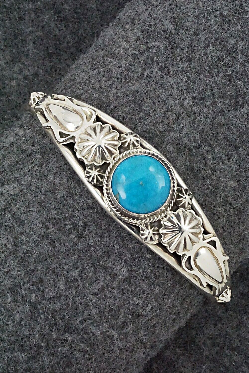 Turquoise & Sterling Silver Bracelet - Raymond Delgarito