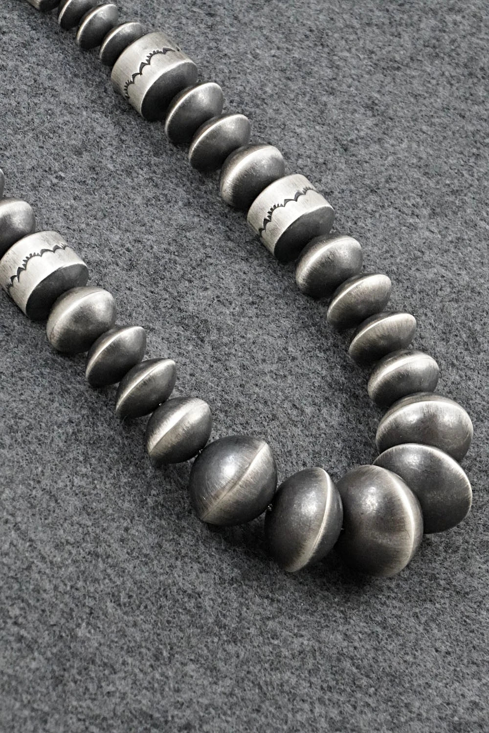 Sterling Silver Navajo Pearl Necklace 20" - Rose Martin