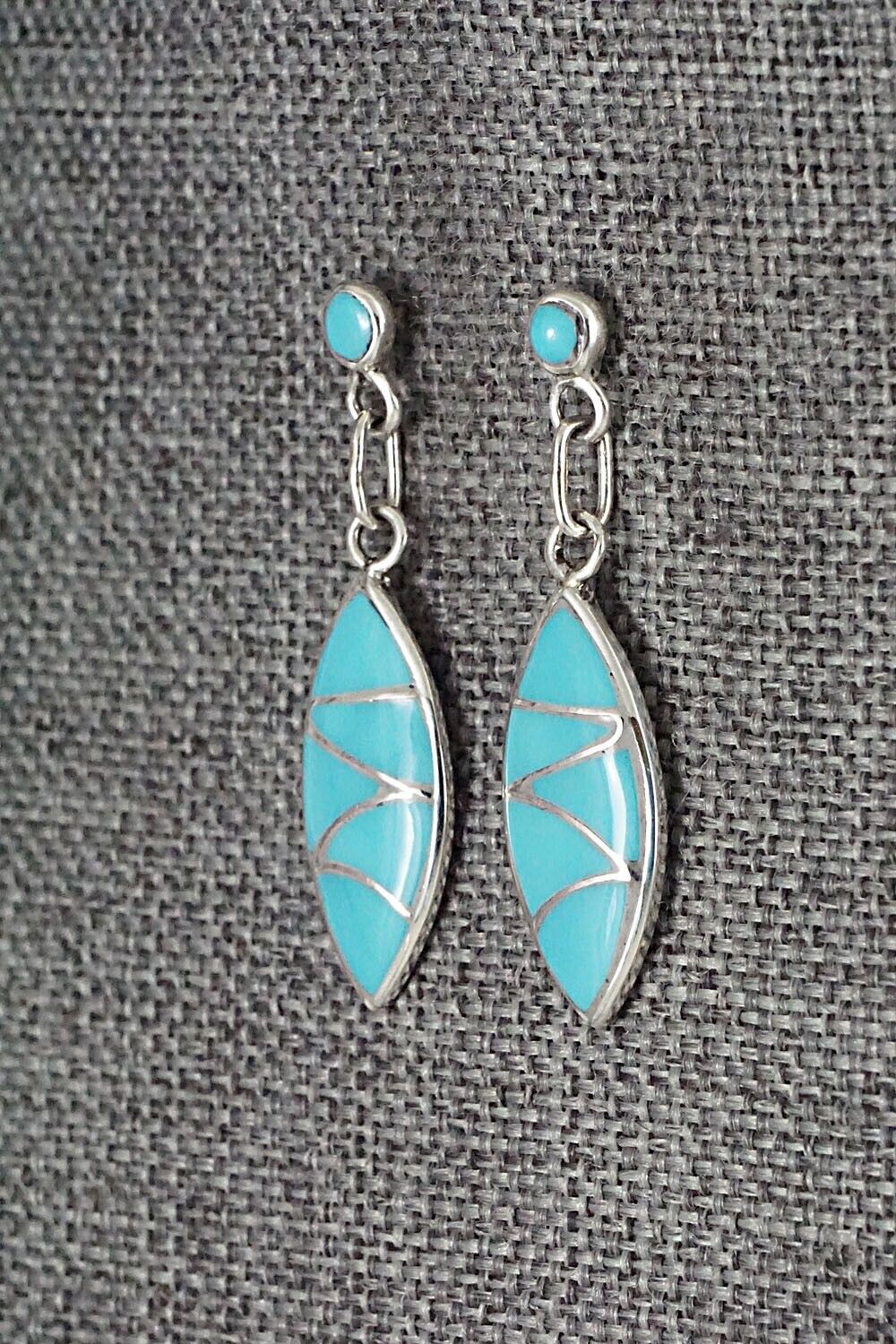 Turquoise & Sterling Silver Earrings - Orena Leekya