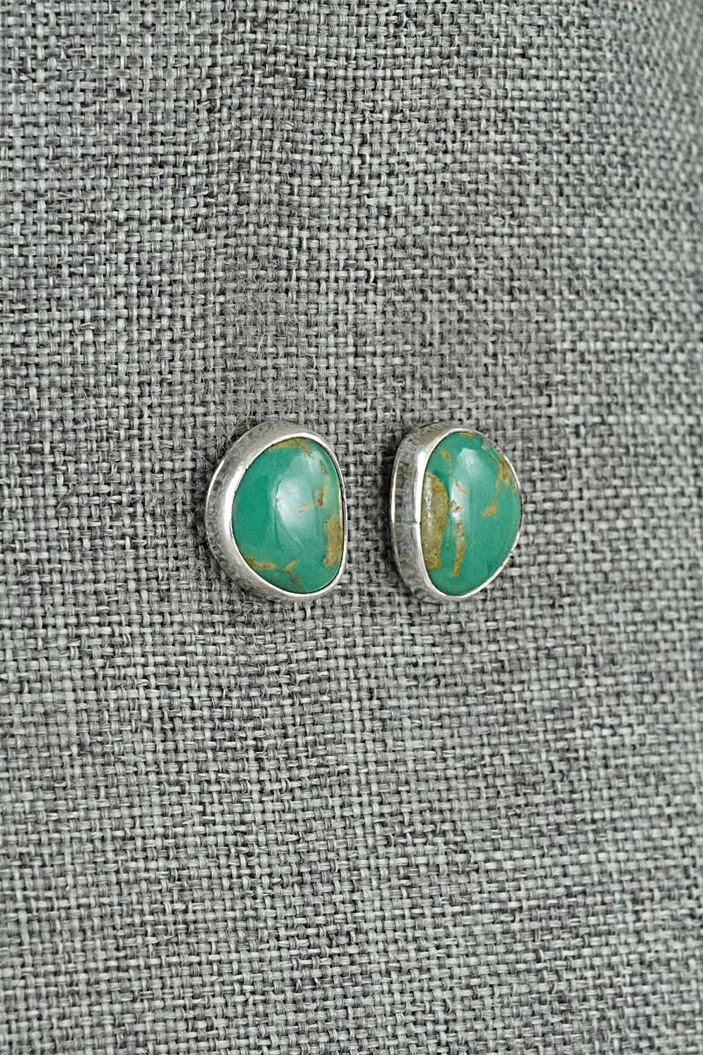 Turquoise & Sterling Silver Earrings - Rosemary Saunders