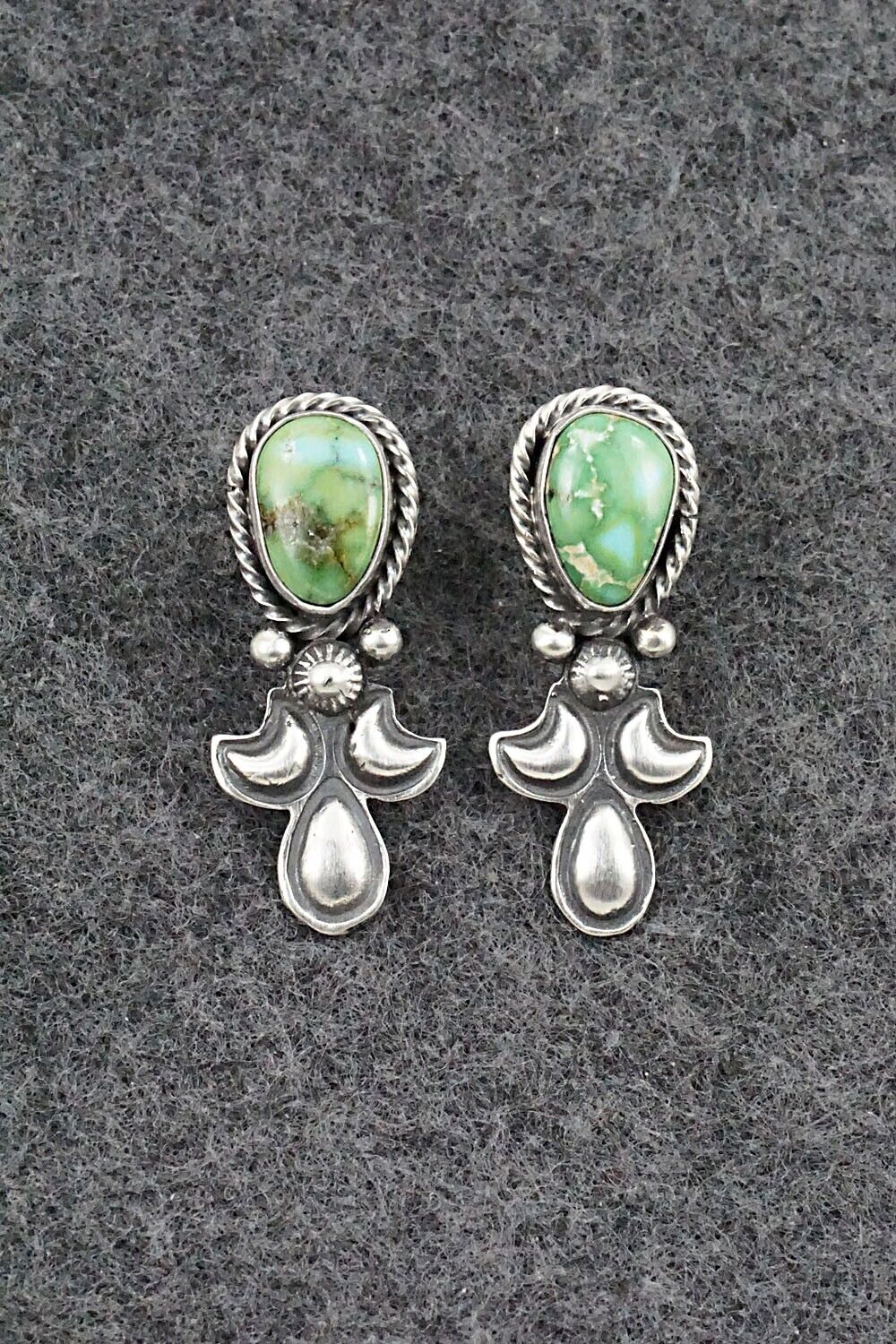 Turquoise & Sterling Silver Squash Blossom Set - Paige Gordon