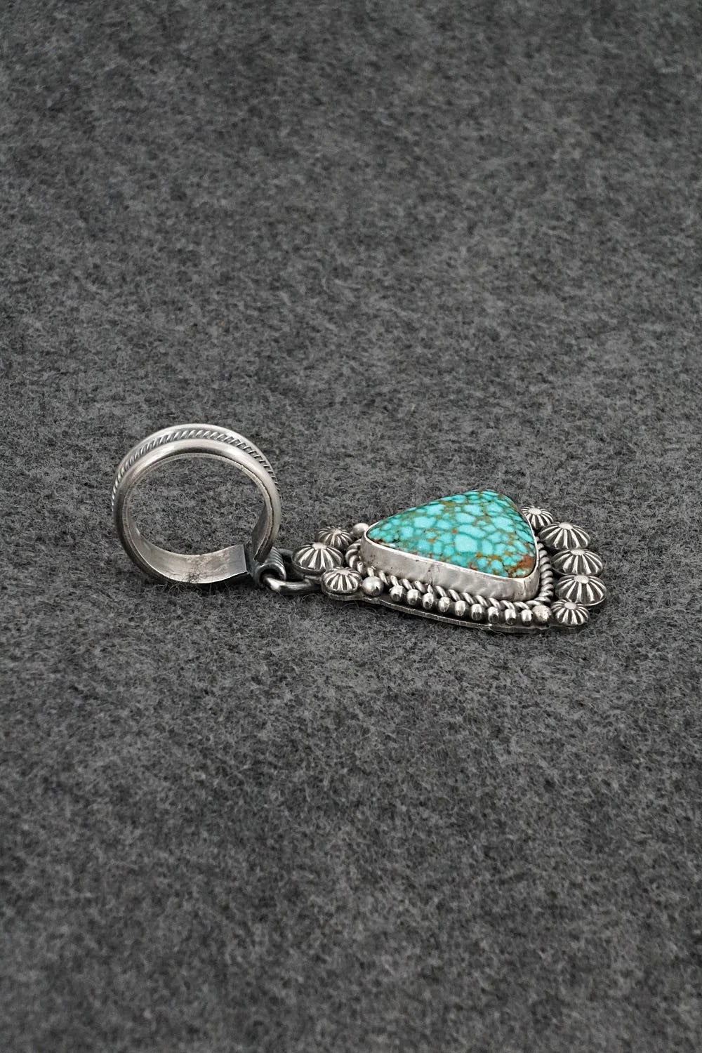 Turquoise & Sterling Silver Pendant - Michael Calladitto