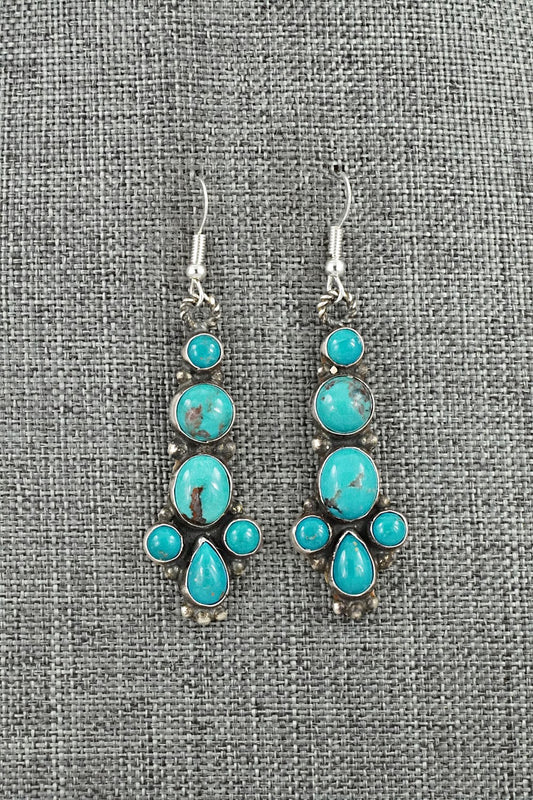 Turquoise & Sterling Silver Earrings - Devin Brown
