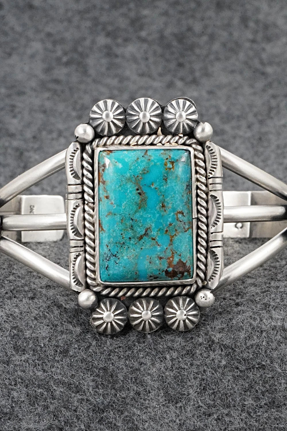 Turquoise & Sterling Silver Bracelet - Michael Calladitto