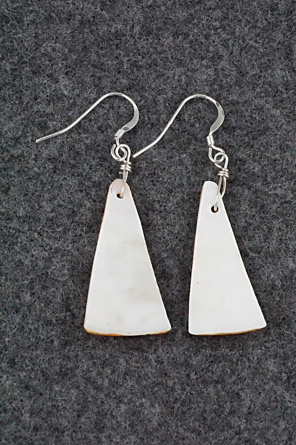 Spiny Oyster & Sterling Silver Earrings - Louise Joe