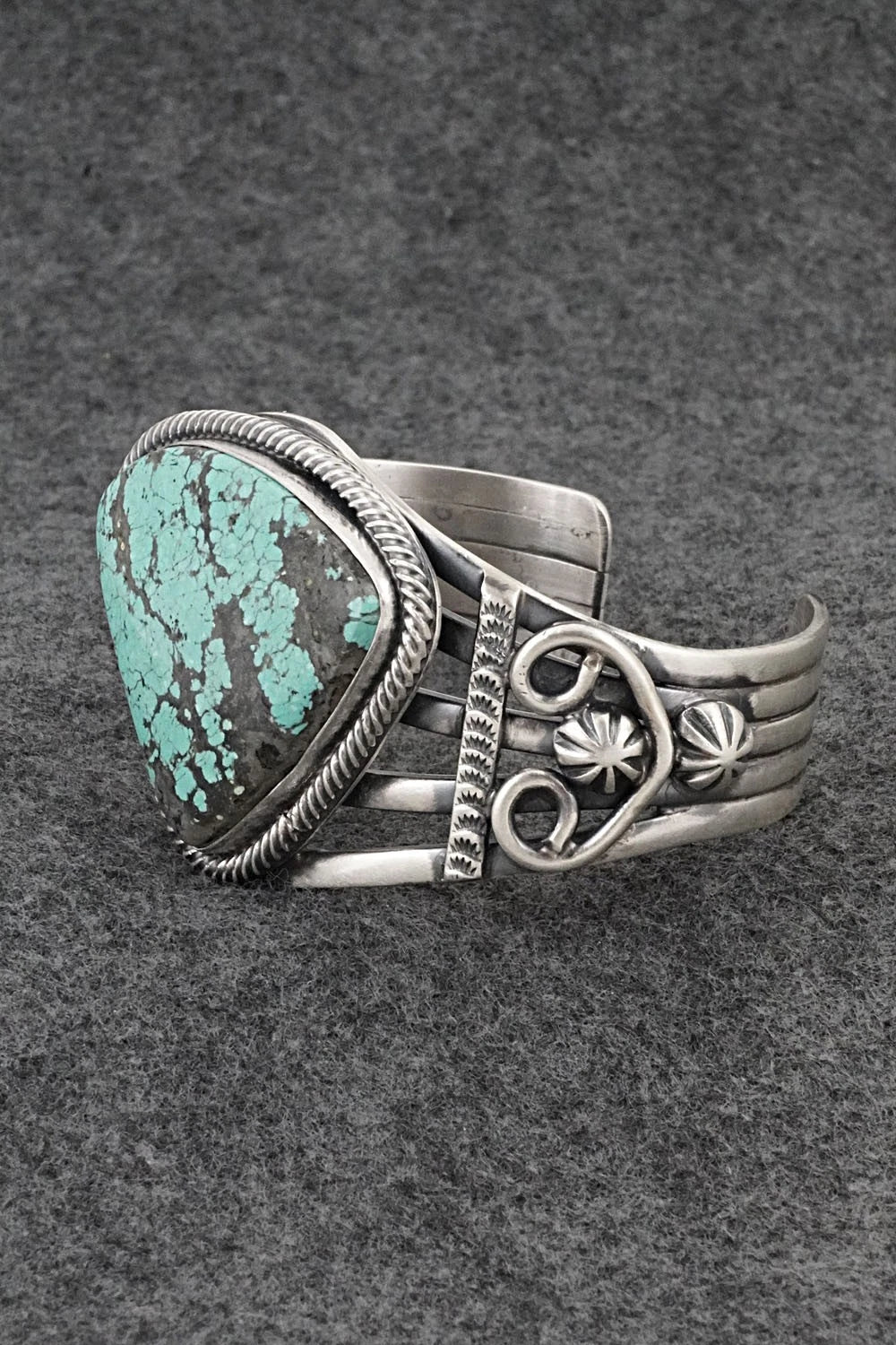 Turquoise & Sterling Silver Bracelet - Bobby Johnson