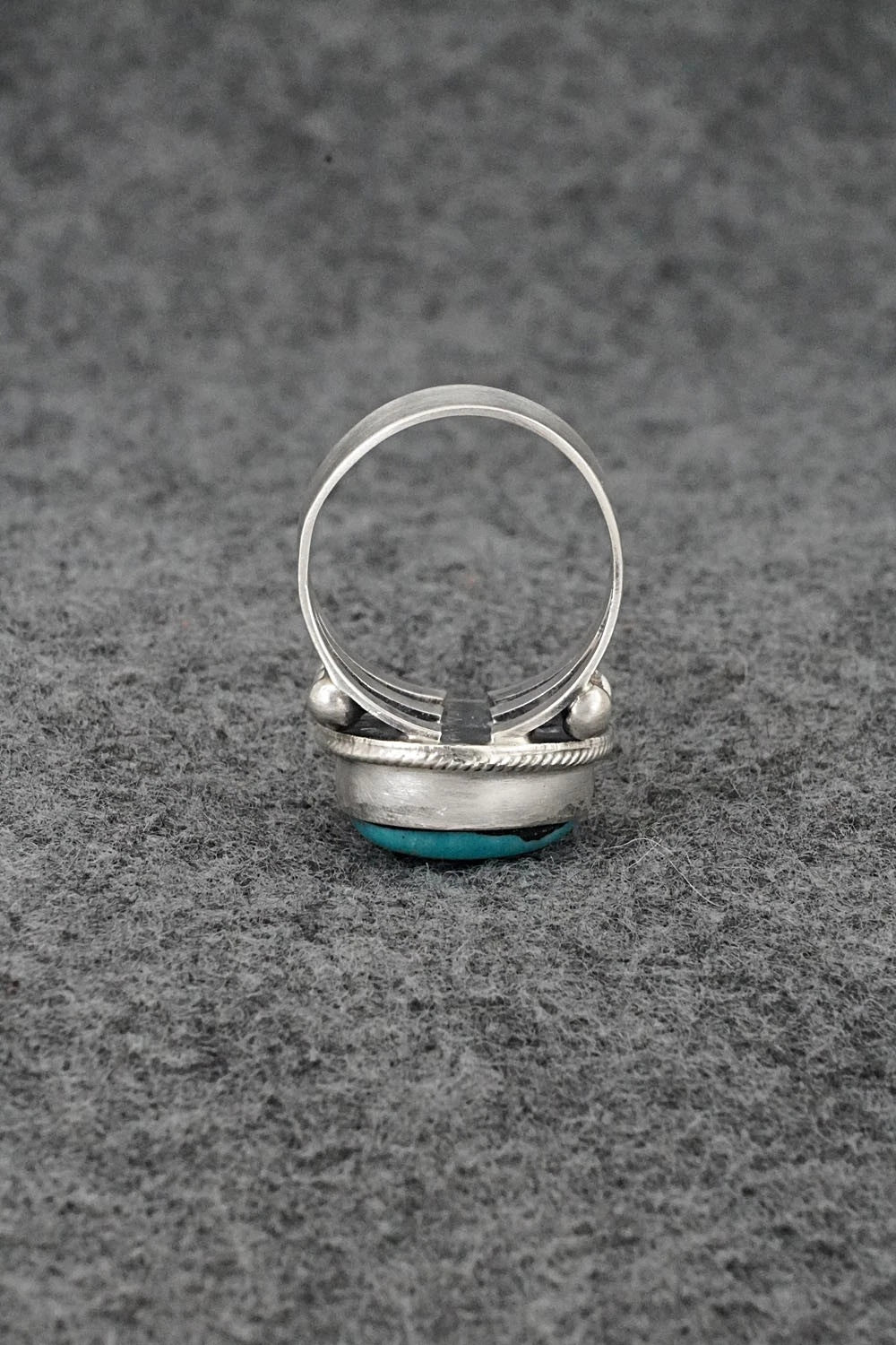 Turquoise & Sterling Silver Ring - Darrin Livingston - Size 7