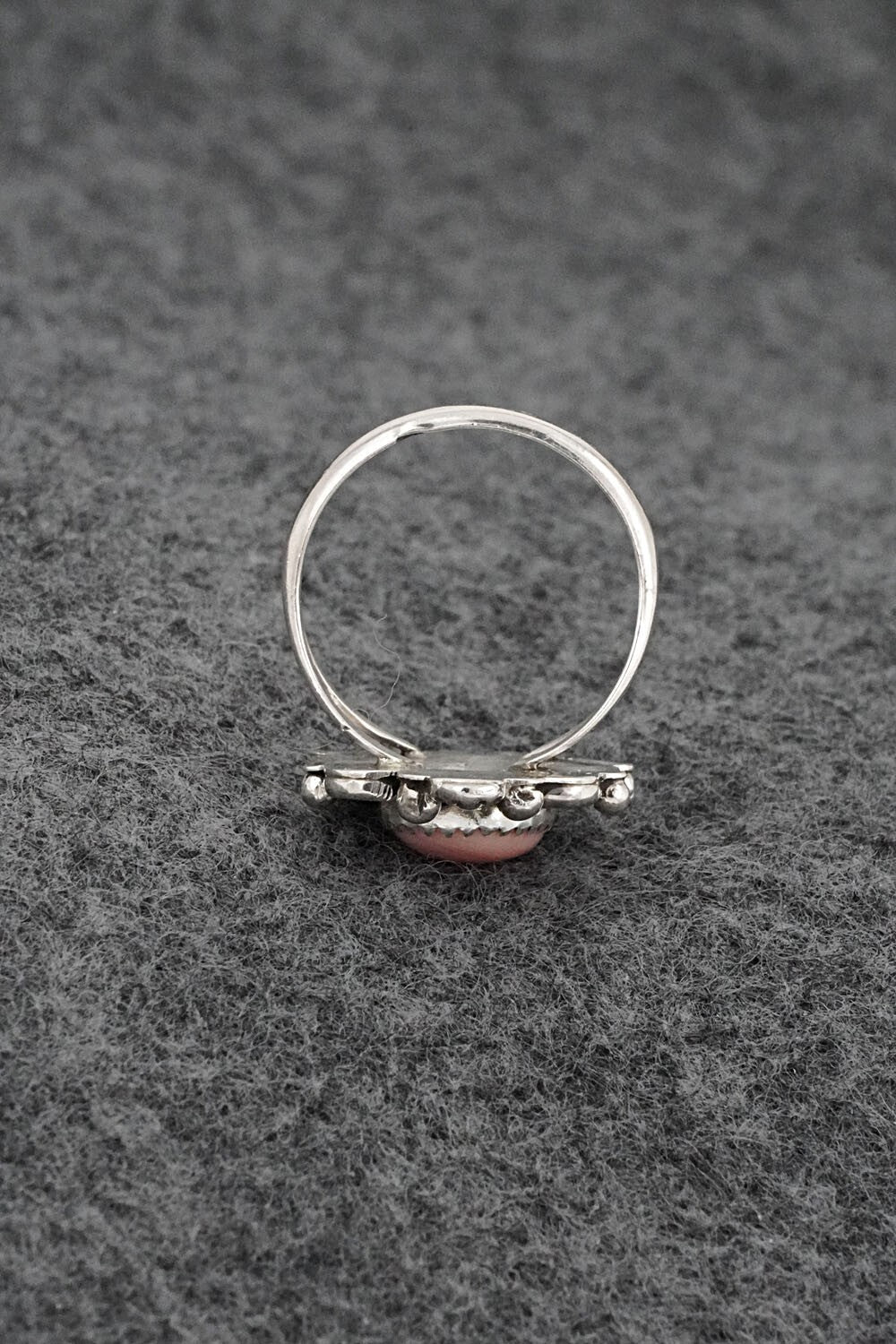 Conch Shell & Sterling Silver Ring - Frieda Martinez - Size 6.25