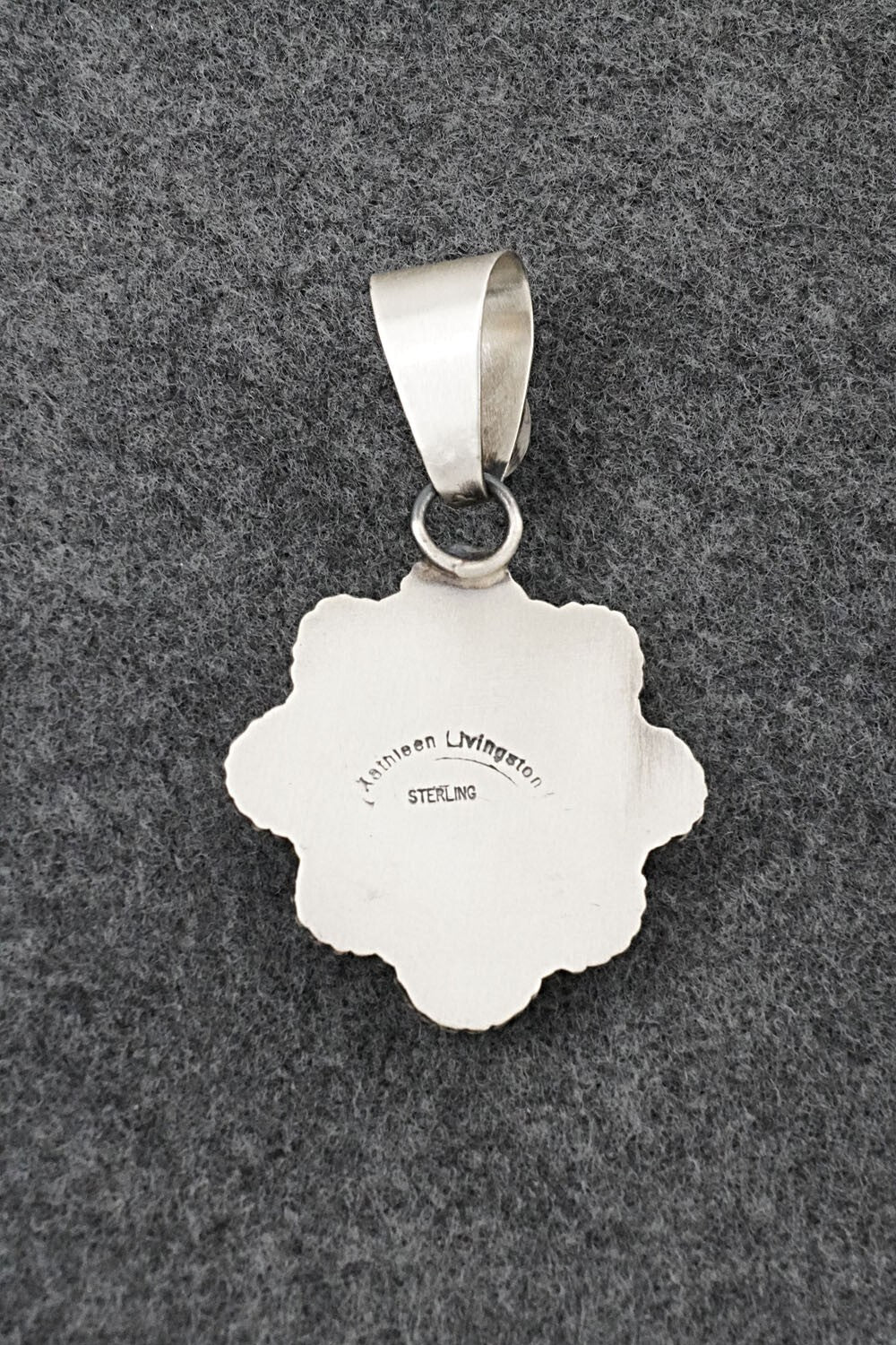 Turquoise & Sterling Silver Pendant - Kathleen Livingston
