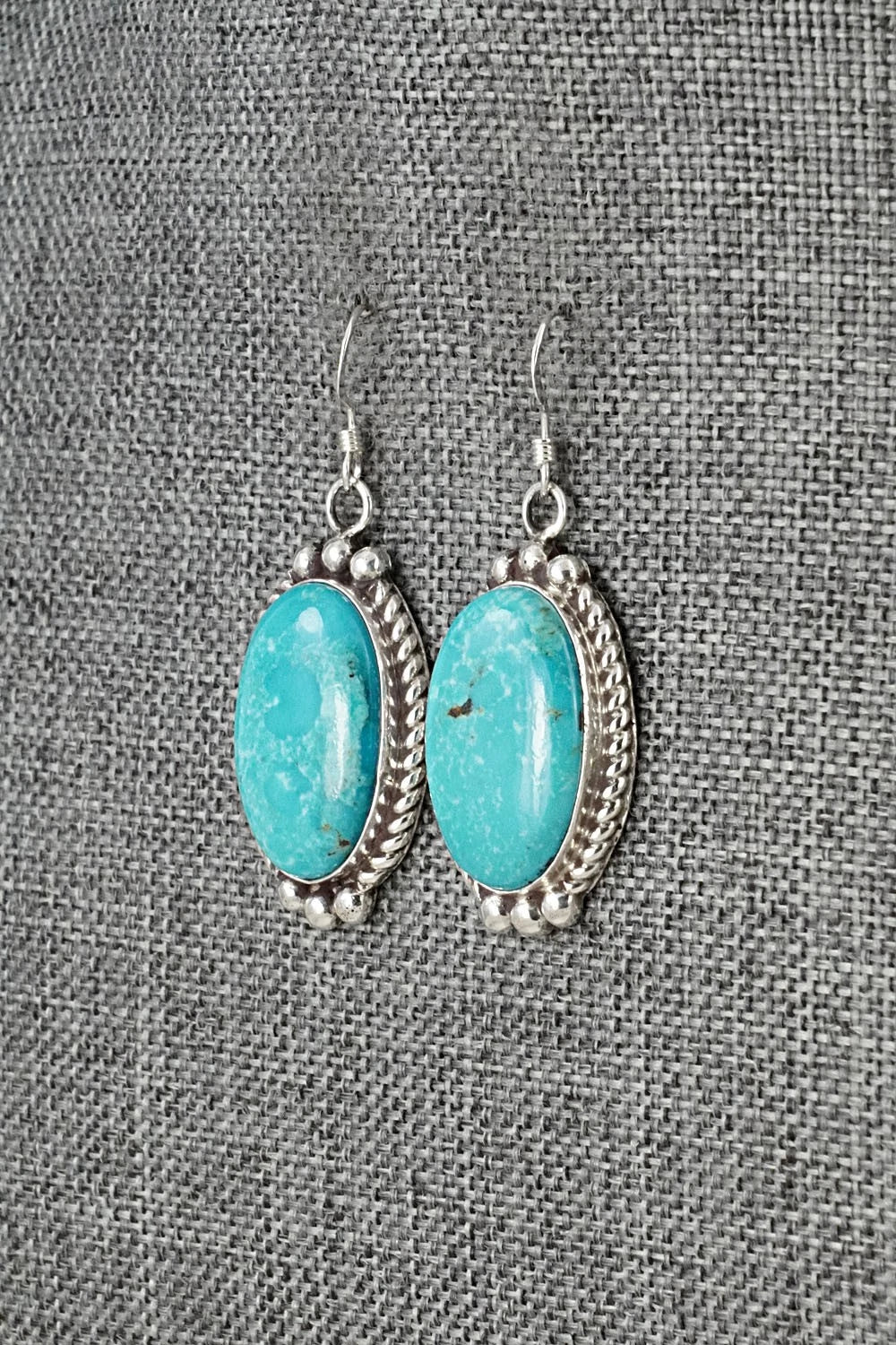 Turquoise & Sterling Silver Earrings - Antwone Brown