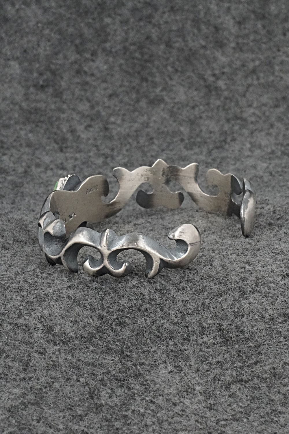 Turquoise & Sterling Silver Bracelet - Harrison Bitsue
