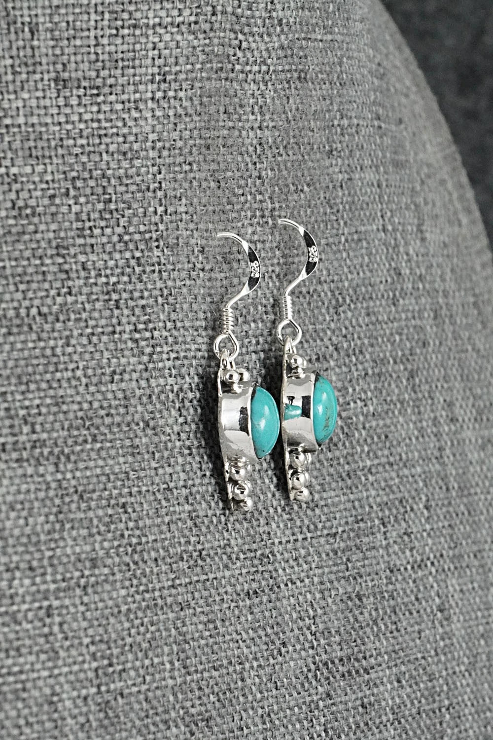 Turquoise & Sterling Silver Earrings - Isabell Yazzie