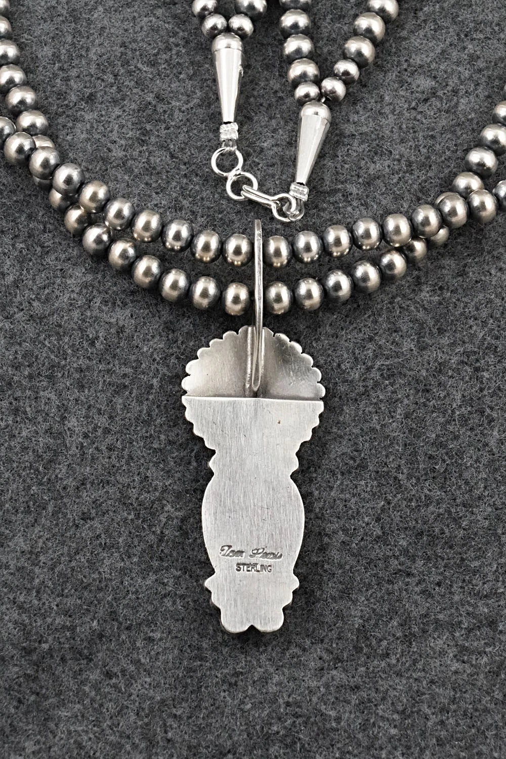 Turquoise & Sterling Silver Necklace - Tom Lewis