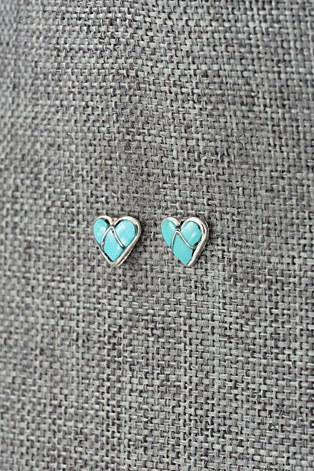 Turquoise & Sterling Silver Earrings - Jolena Haskie
