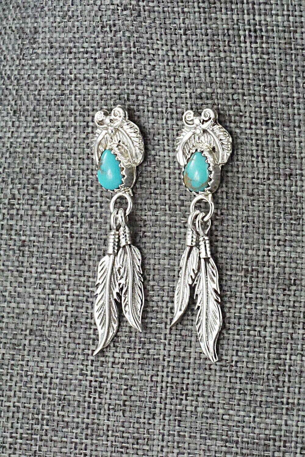 Turquoise and Sterling Silver Earrings - Sharon McCarthy