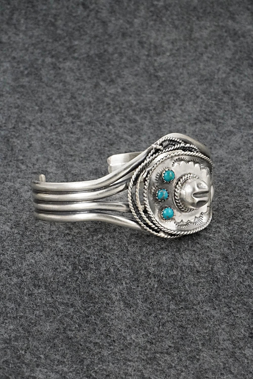 Turquoise & Sterling Silver Bracelet - Bobby Platero